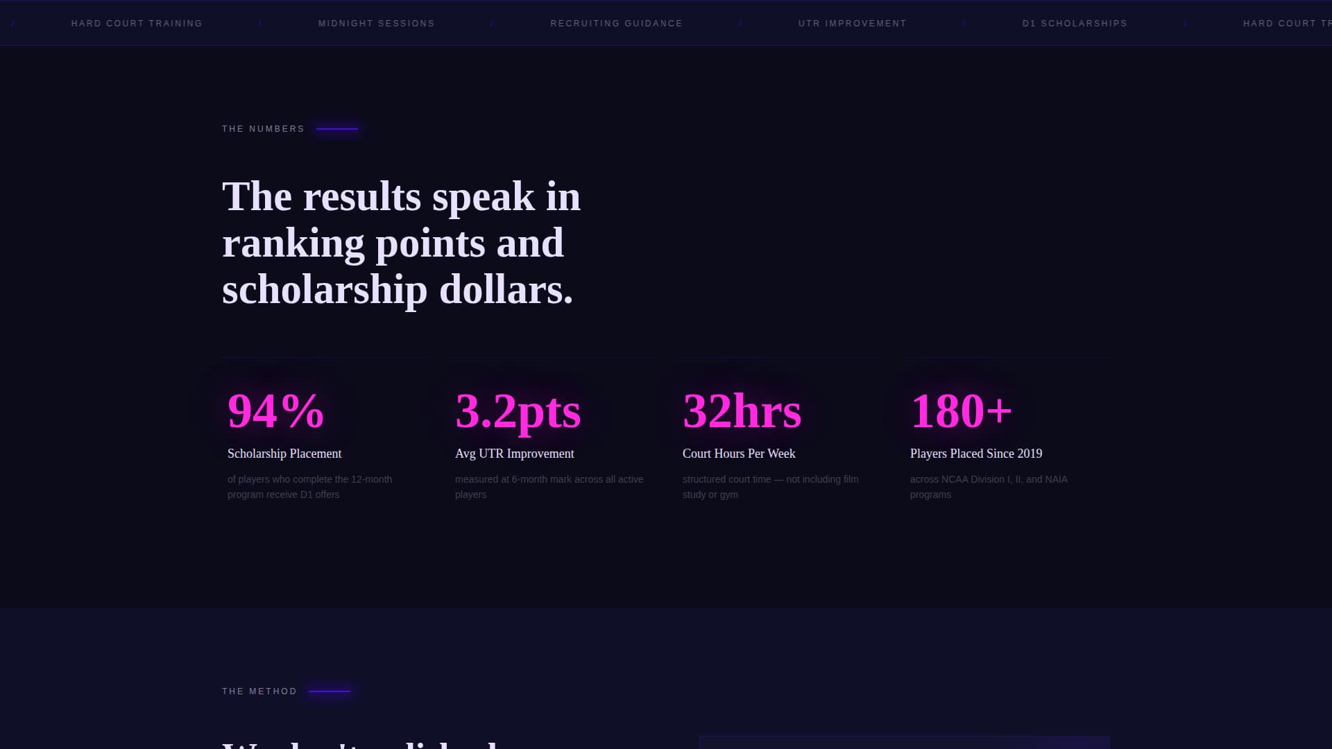 Volley - Elite Tennis Landing Page Template