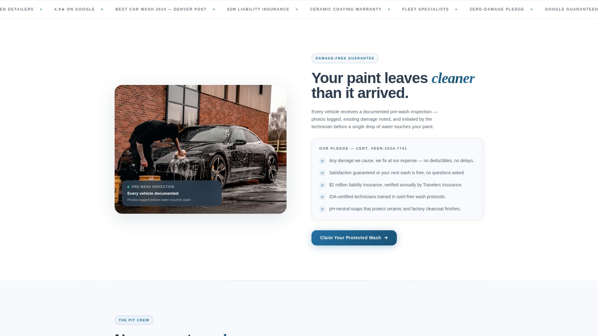 Car Wash Marketing Booking Website Template