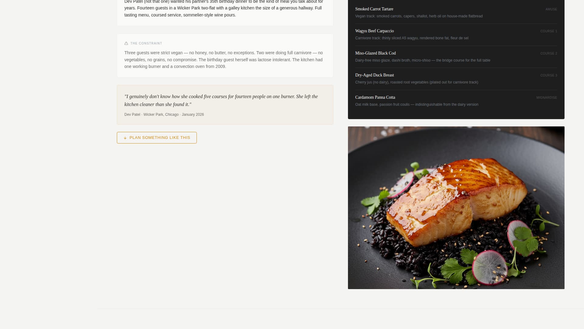 Sear - Precision Chef Landing Page Template