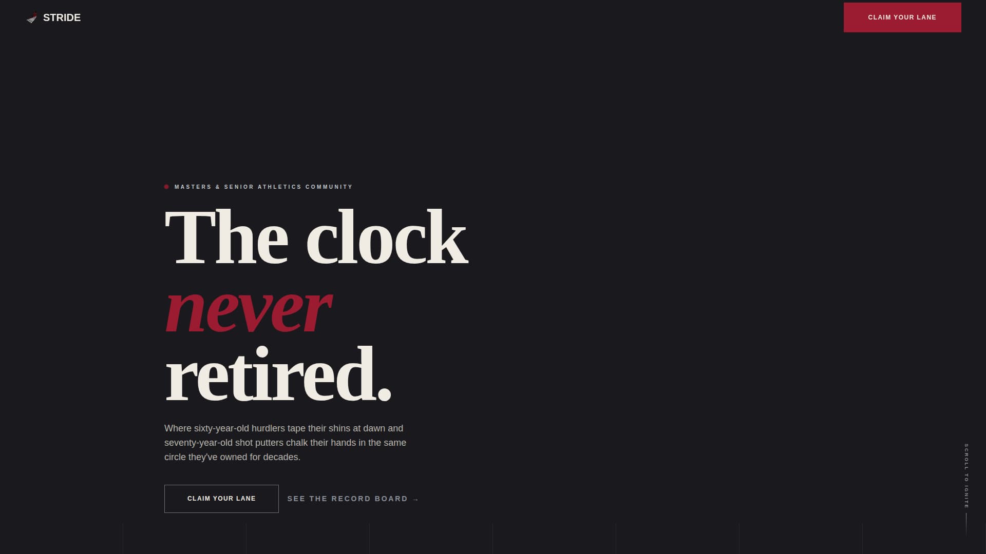 Stride - Powerful Masters Landing Page Template