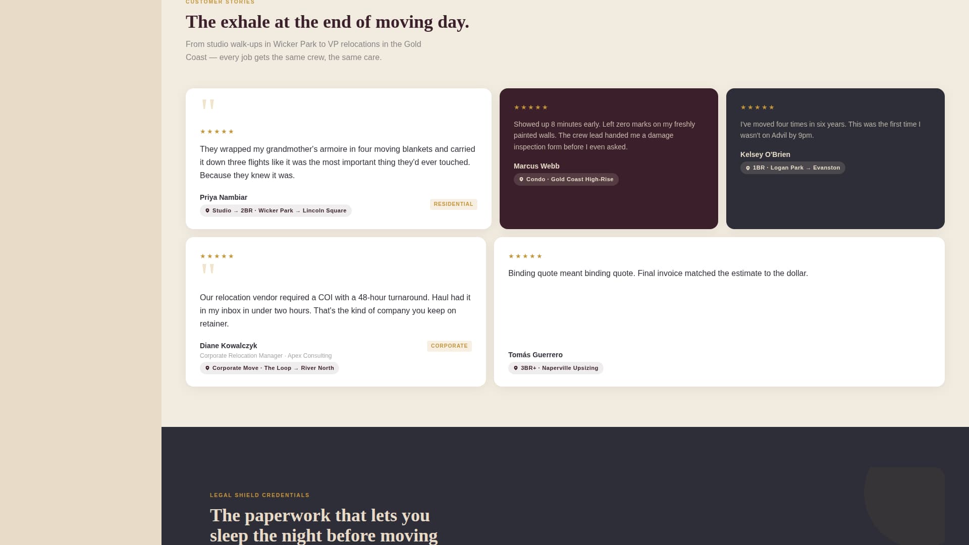 Transit — Rapid Relocation Services Landing Page Template