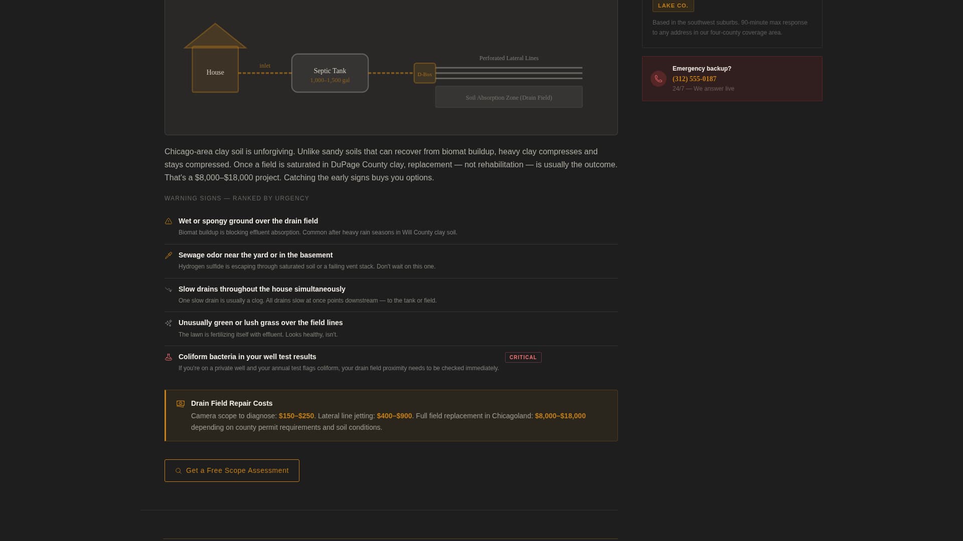 Pump - Authoritative Septic Landing Page Template