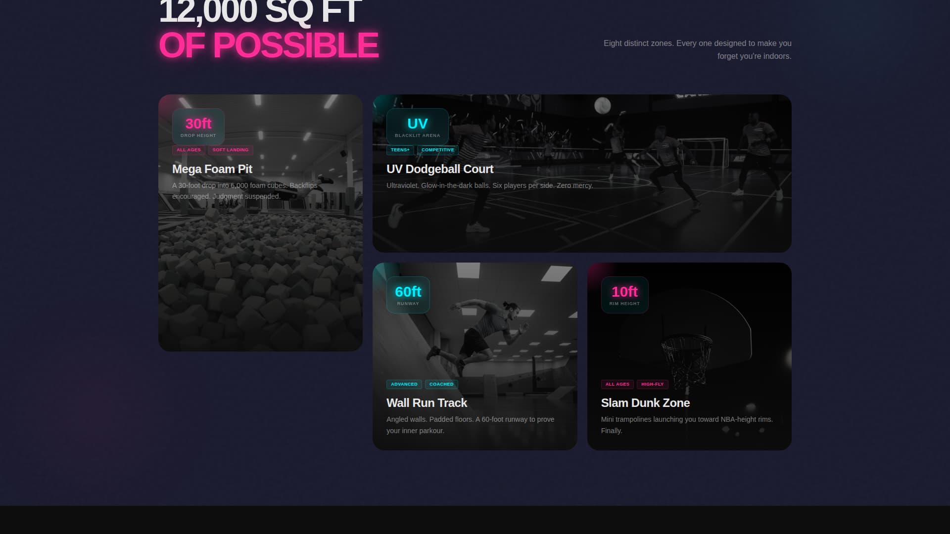 Bounce - Electrifying Trampoline Landing Page Template