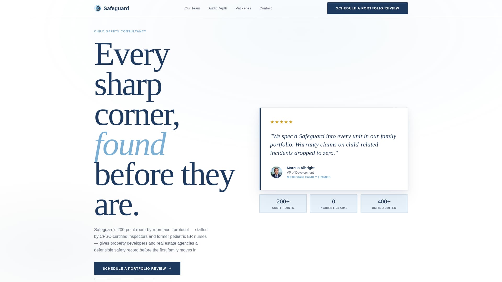 Safeguard - Authoritative Childproofing Landing Page Template