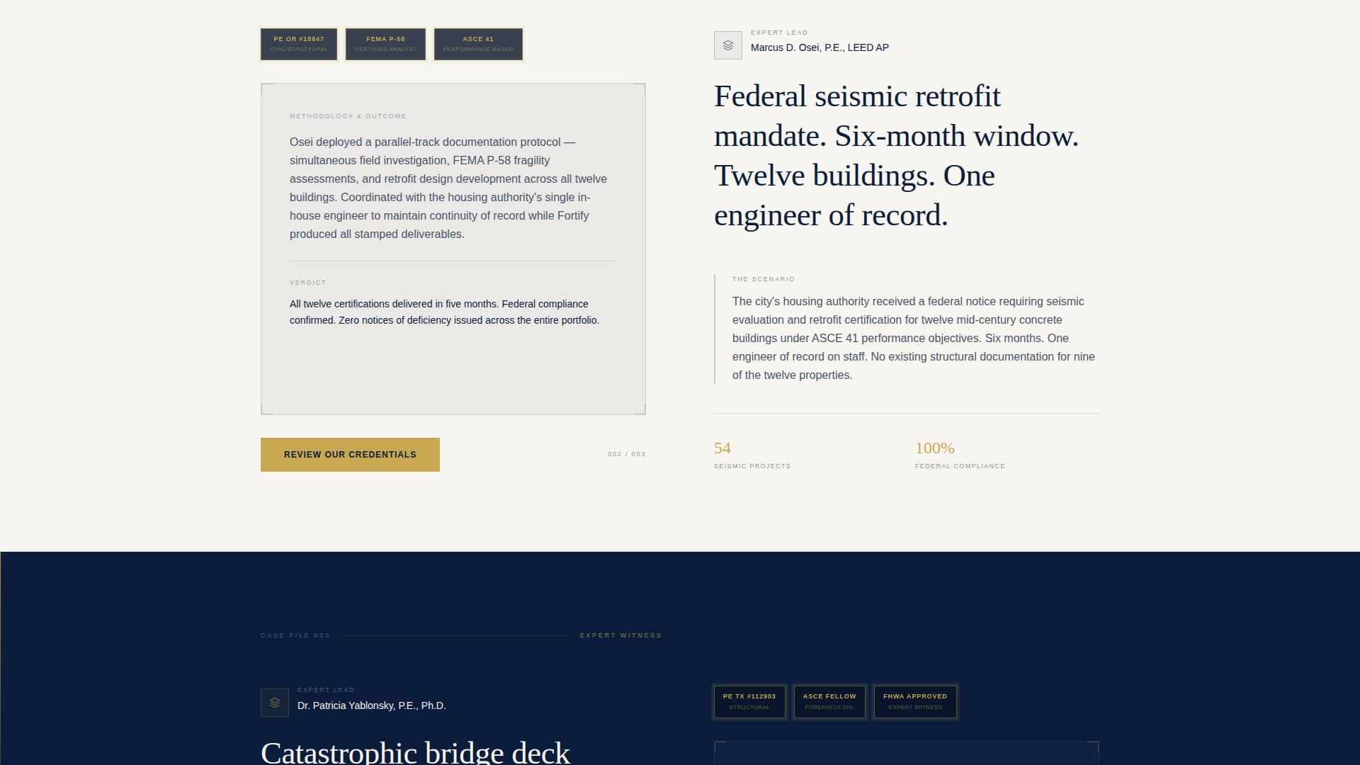 Fortify - Authoritative Engineering Landing Page Template