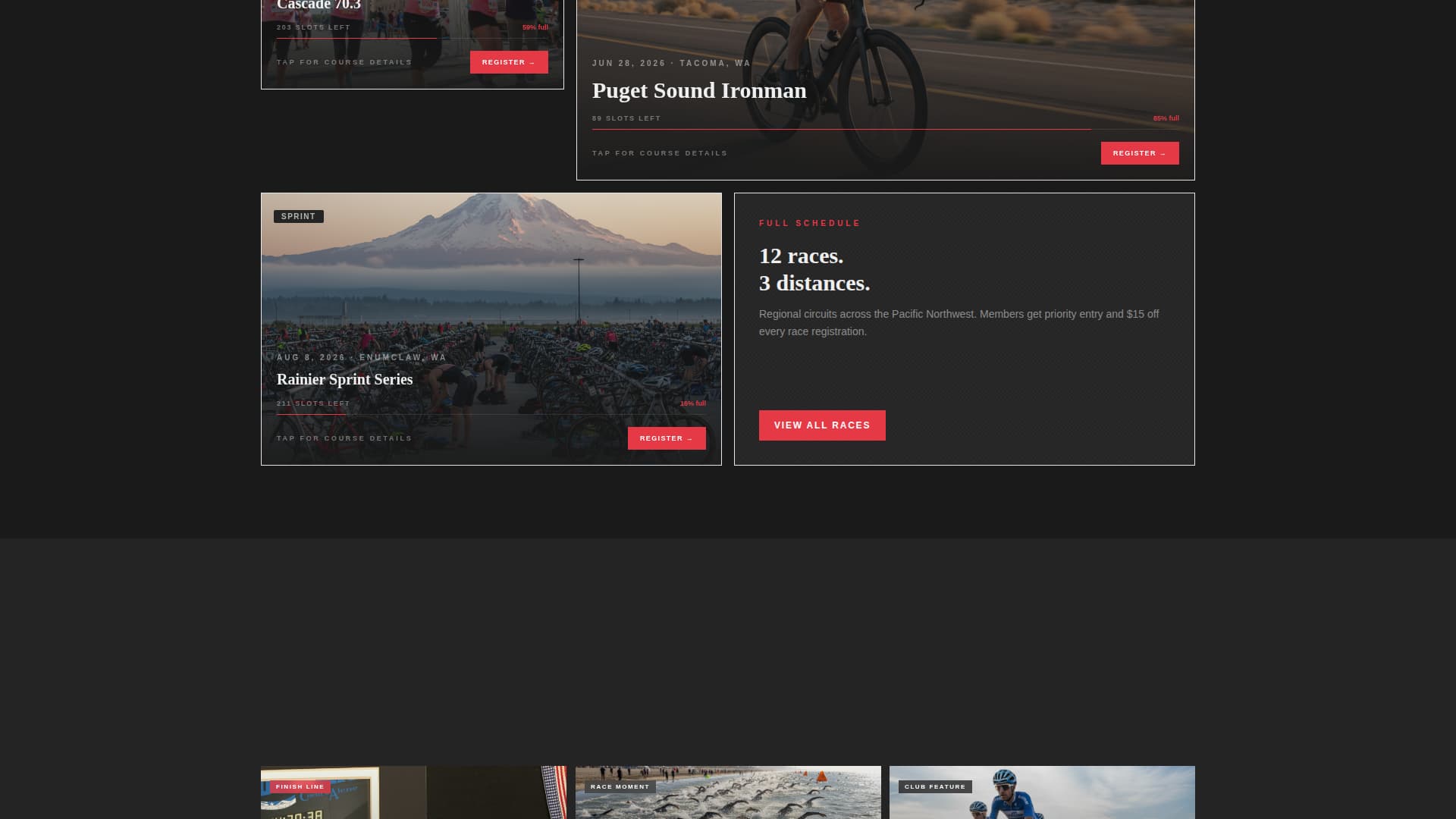 Triathlon - Highperformance League Landing Page Template