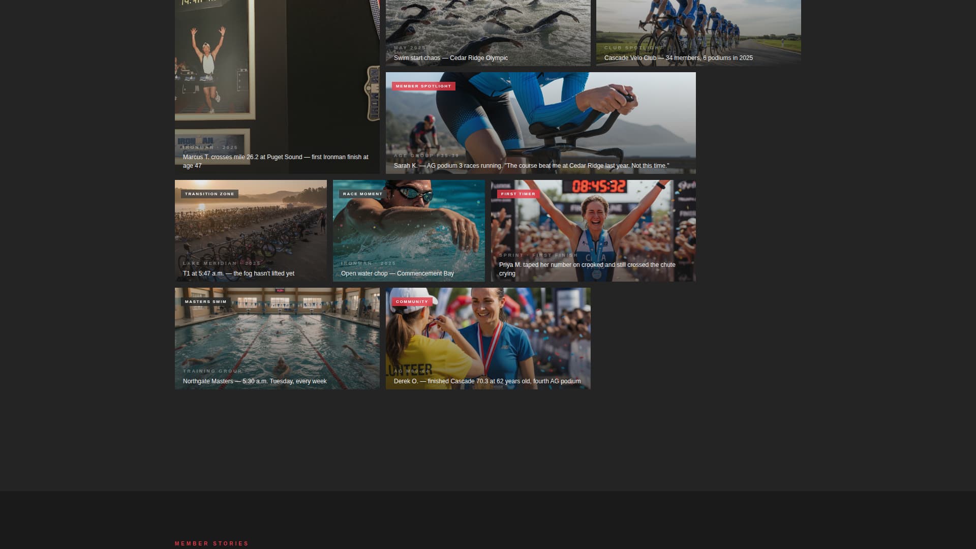Triathlon - Highperformance League Landing Page Template