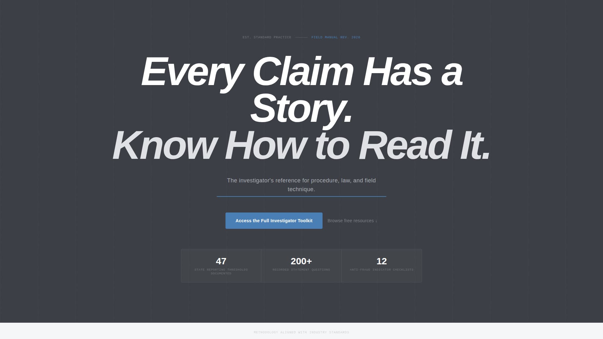 Investigate - Authoritative Claimsinvestigator Landing Page Template
