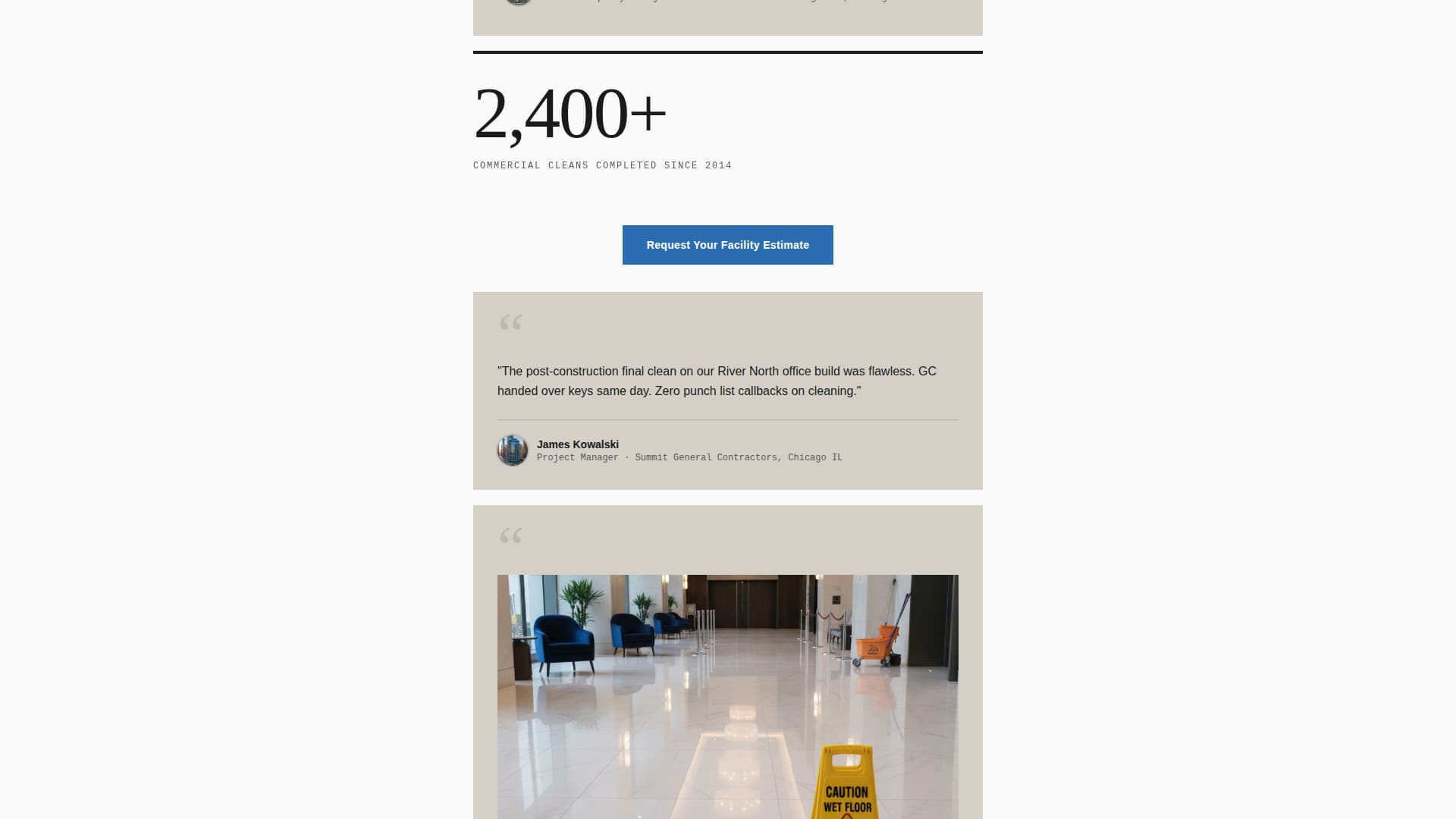 Spotless - Trusted Commercialcleaning Landing Page Template