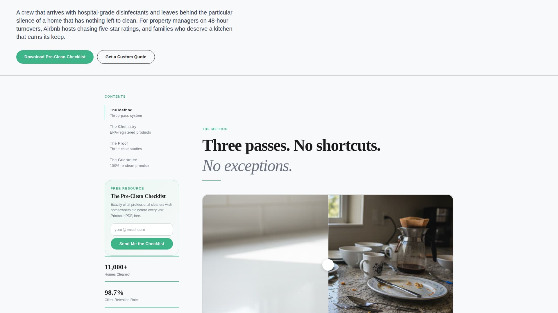 Spotless - Editorial Cleaning Landing Page Template