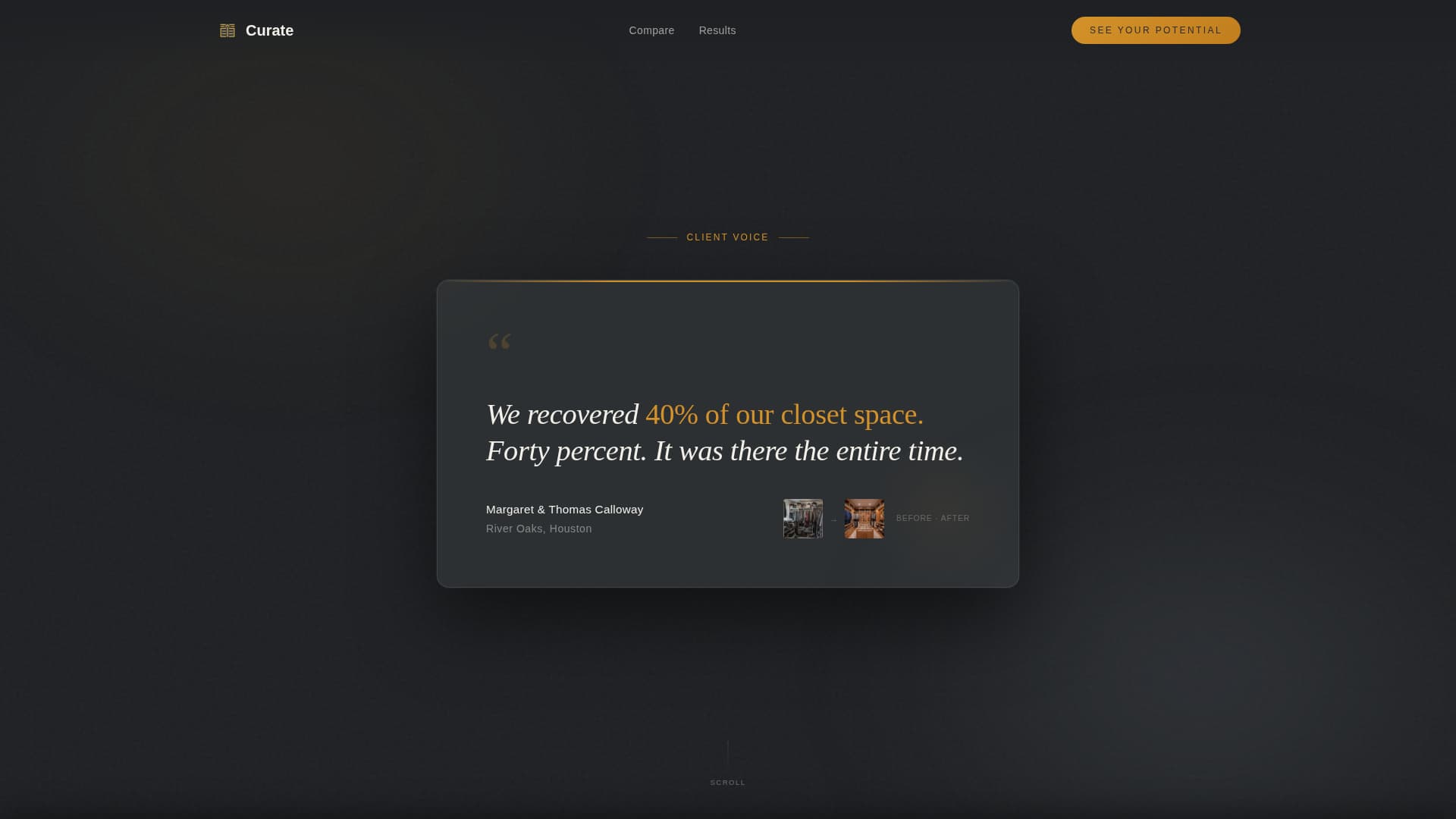 Curate - Precision Organization Landing Page Template