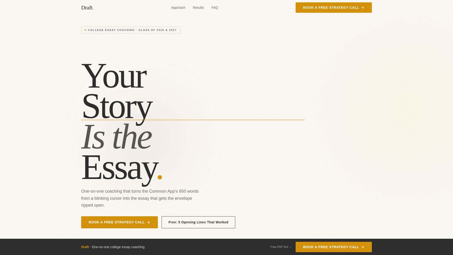 Draft - Compelling Collegeessay Landing Page Template