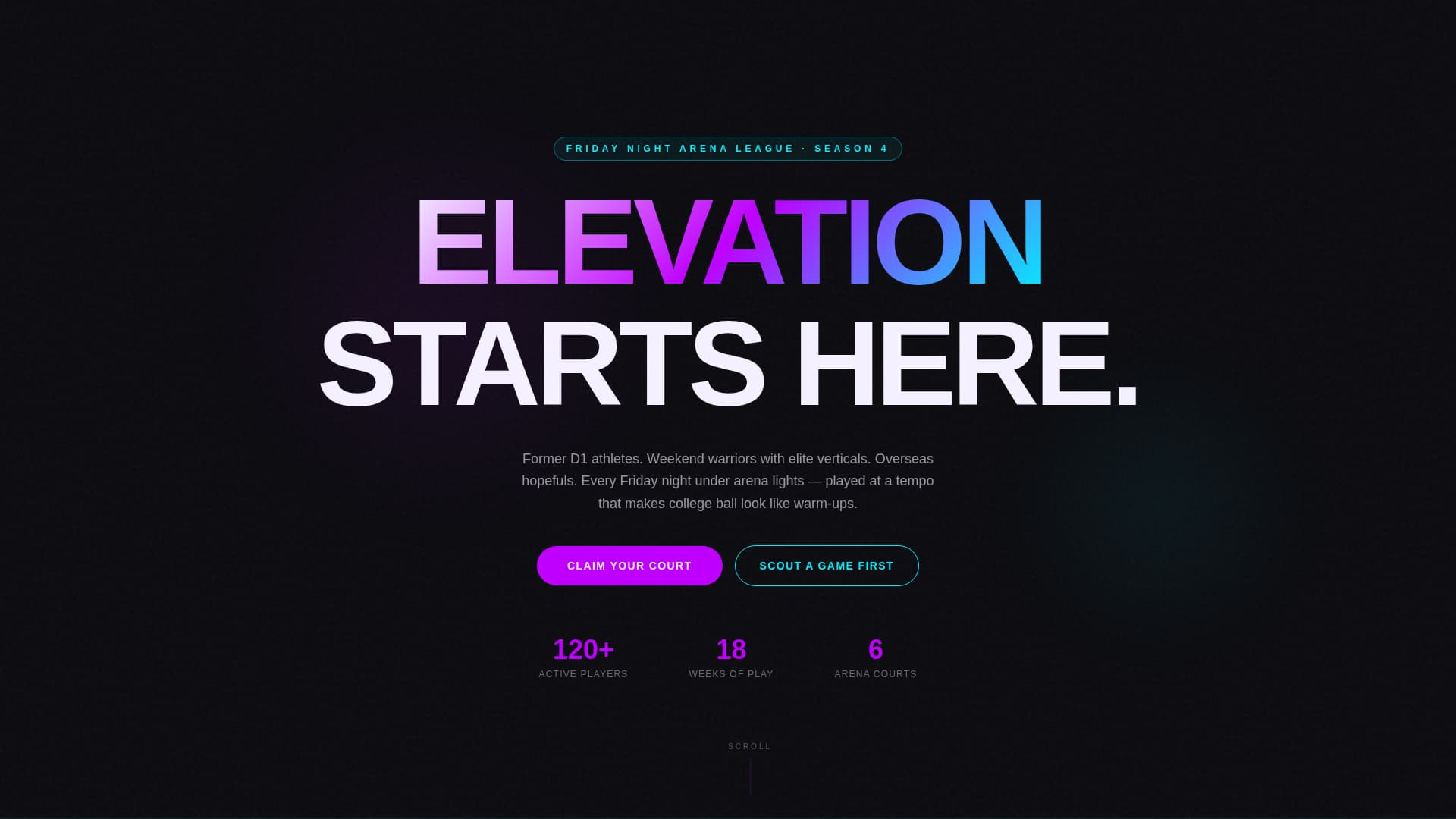 Thunder — Fierce Court Competition Landing Page Template