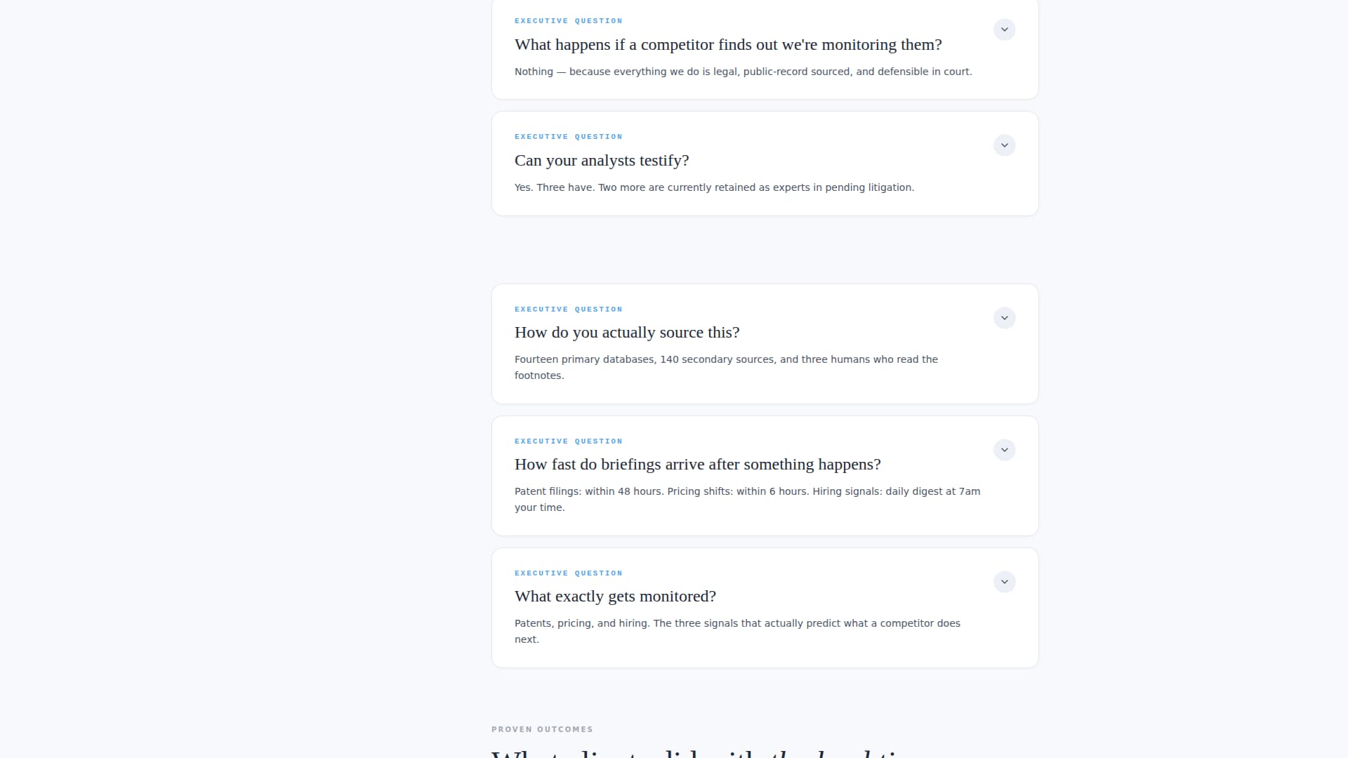 Intercept - Authoritative Intelligence Landing Page Template