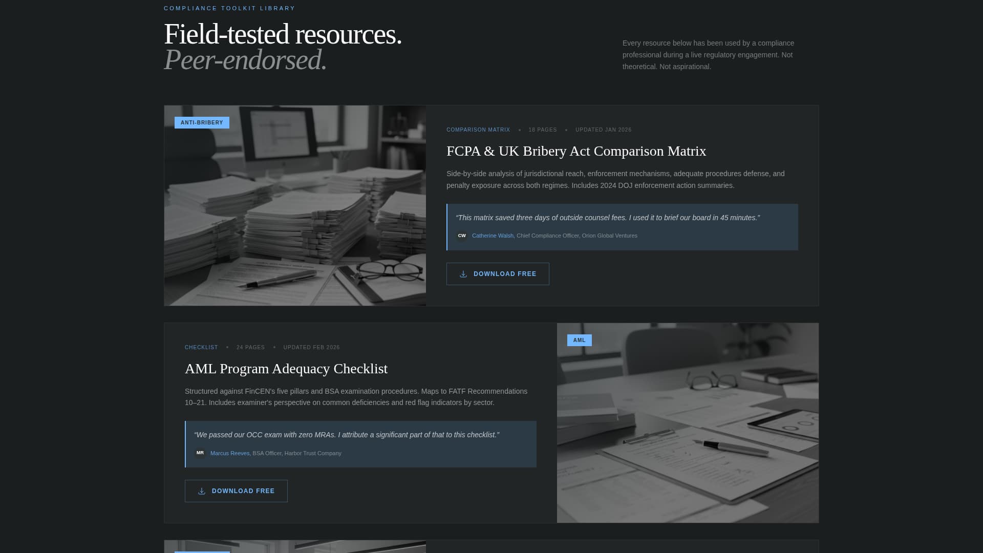 Comply — Expert Standards Advisory Landing Page Template