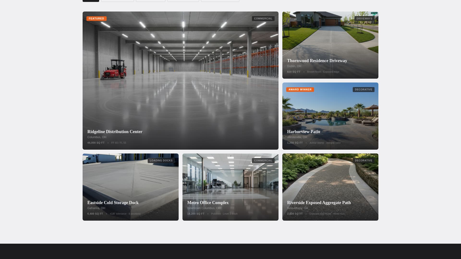 Trowel - Precision Concretefinisher Landing Page Template