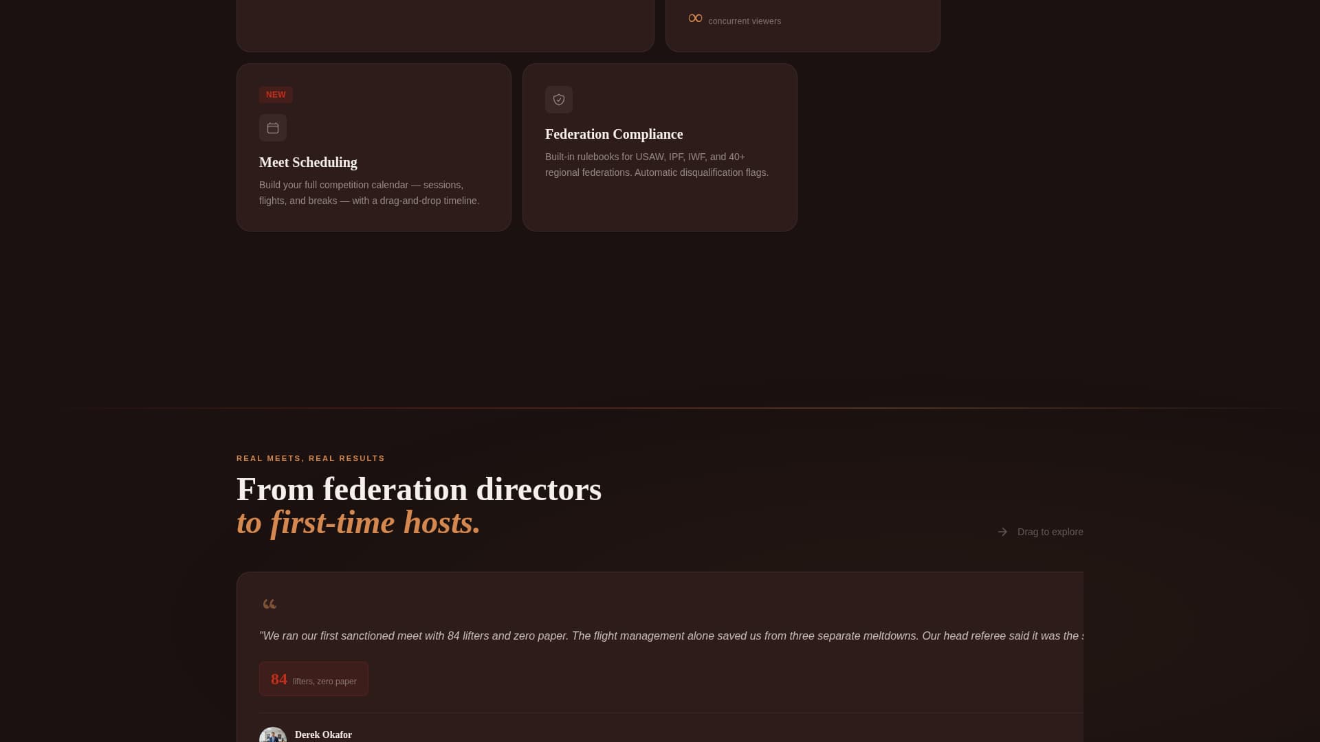 Chalk - Powerful Weightlifting Landing Page Template