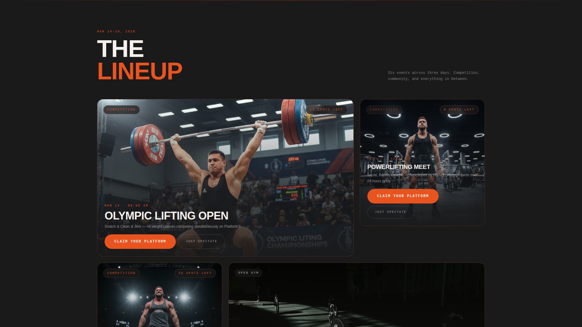 Forge - Electrifying Weightlifting Landing Page Template