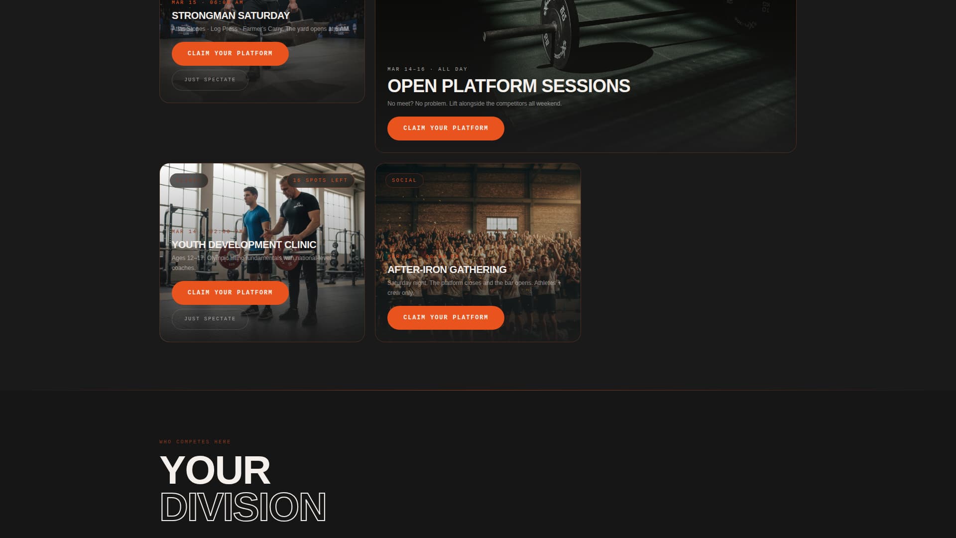 Forge - Electrifying Weightlifting Landing Page Template