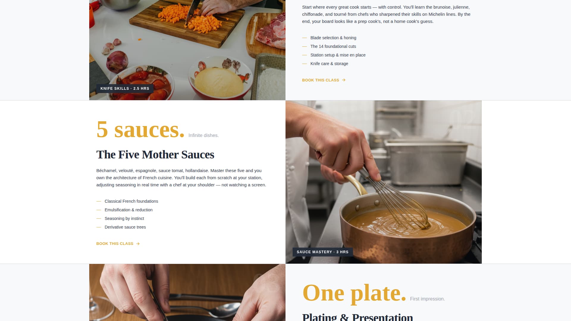 Saut - Elite Culinary Landing Page Template