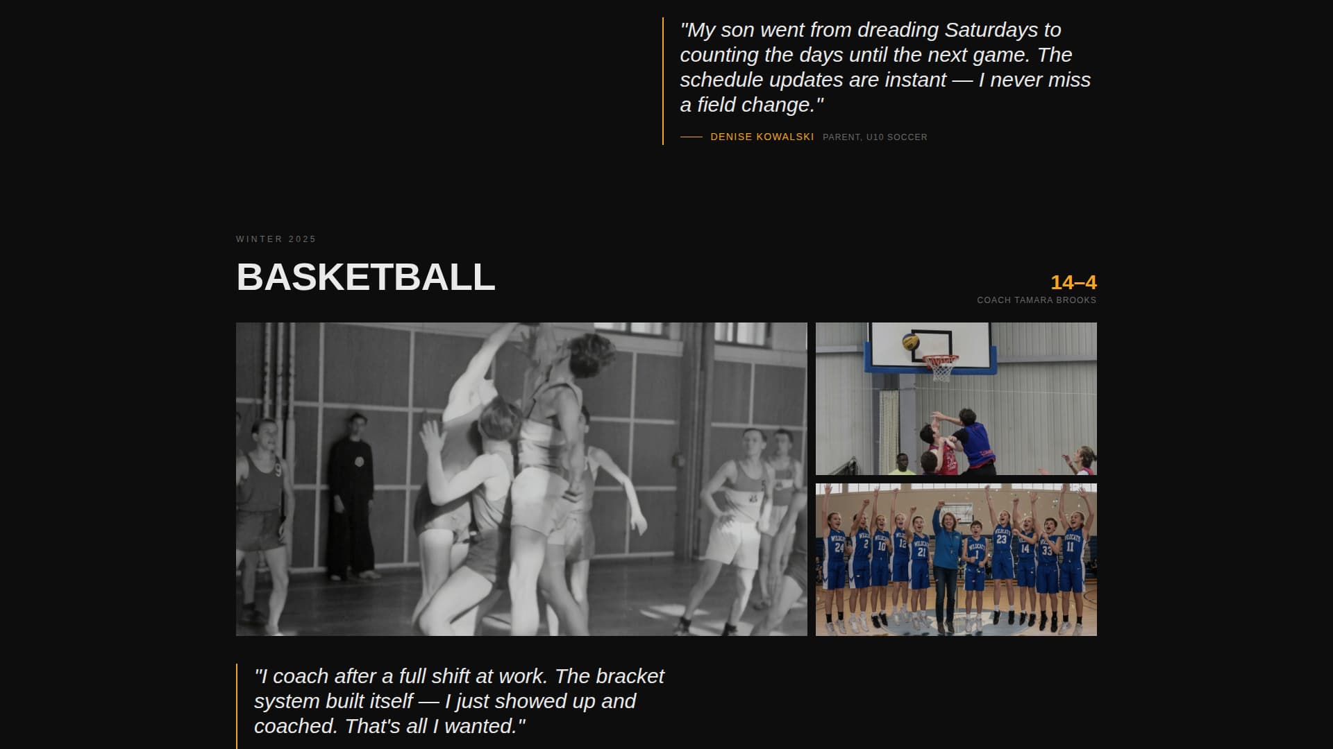 Whistle - Electric Youthsports Landing Page Template