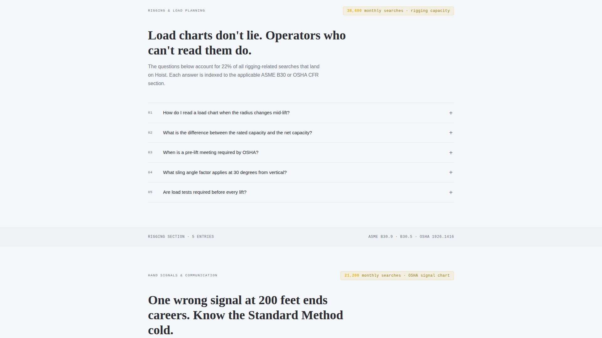 Hoist - Authoritative Craneoperator Landing Page Template