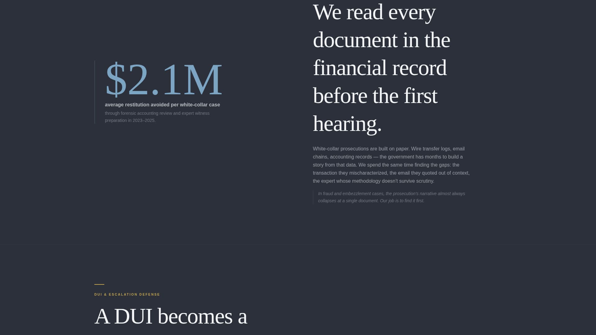 Counsel - Precision Defense Landing Page Template