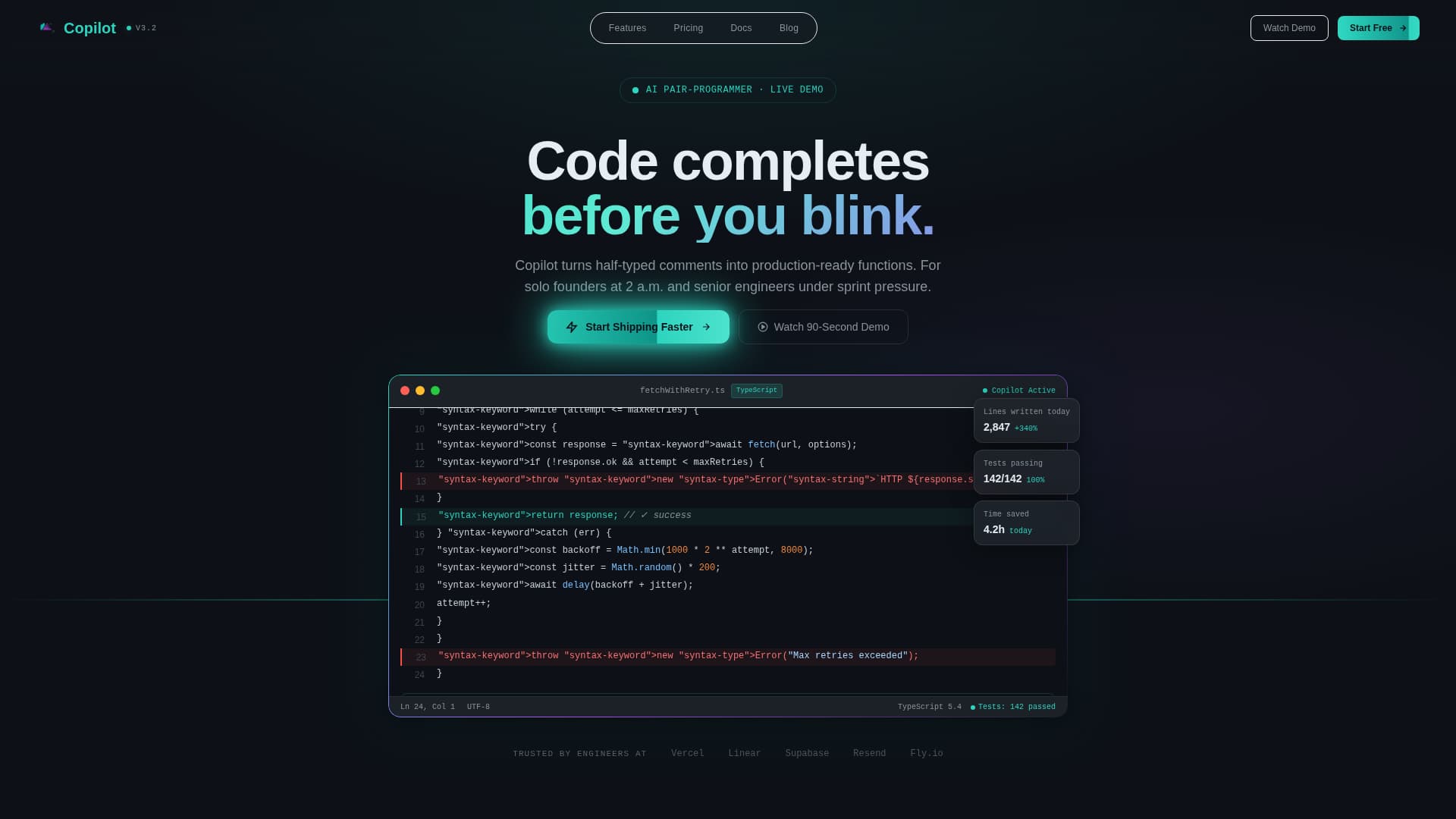 AI & Machine Learning Professional Website Template