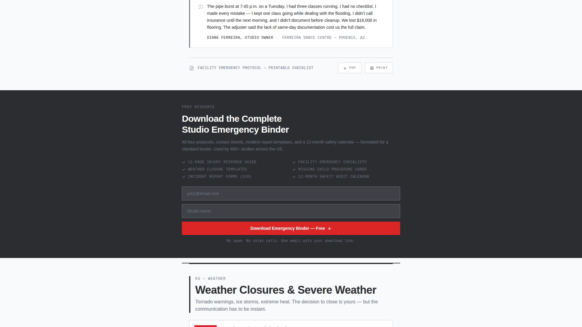 Pirouette - Reliable Danceschool Landing Page Template