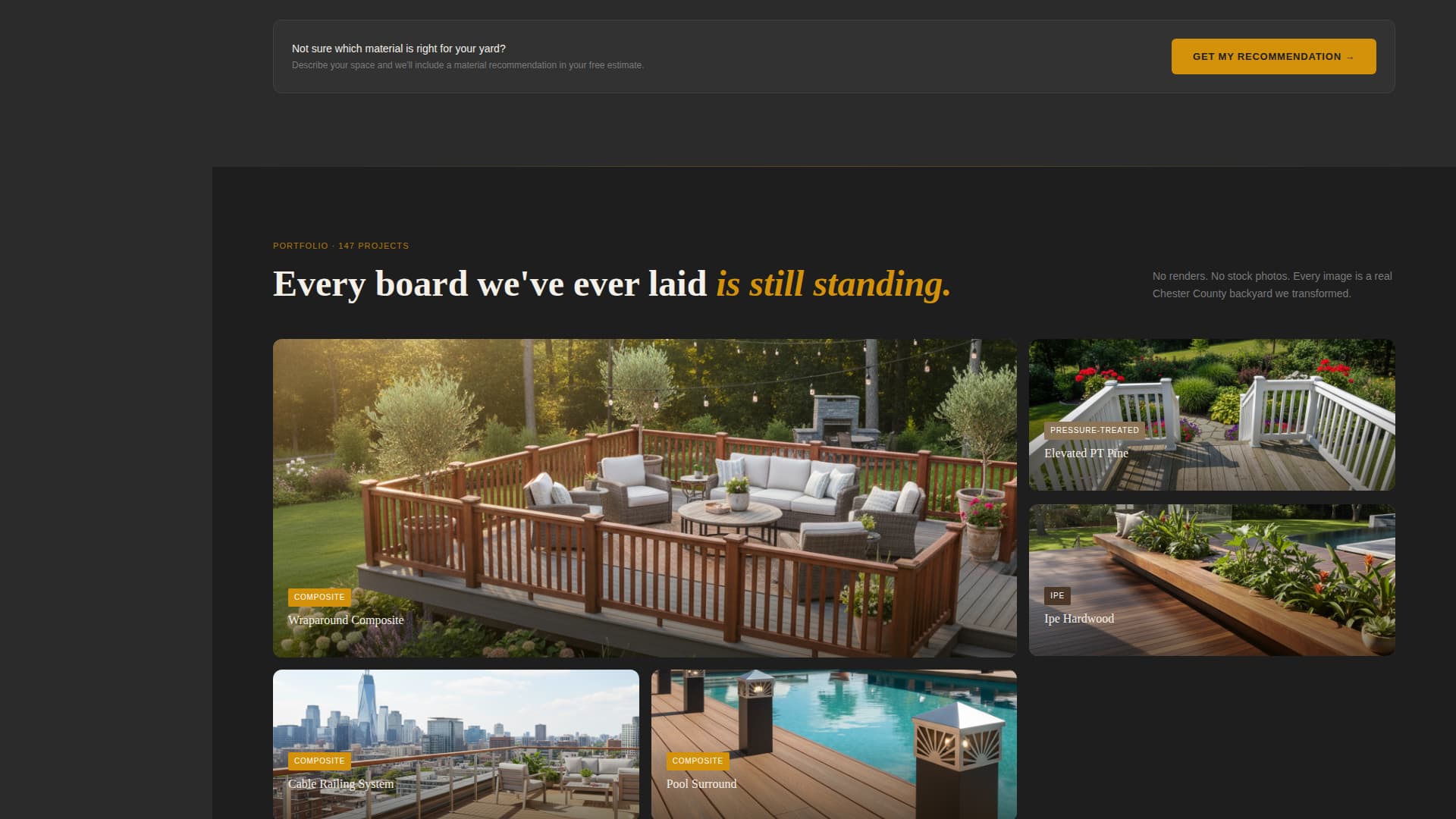 Timber — Authoritative Deck Builder Landing Page Template