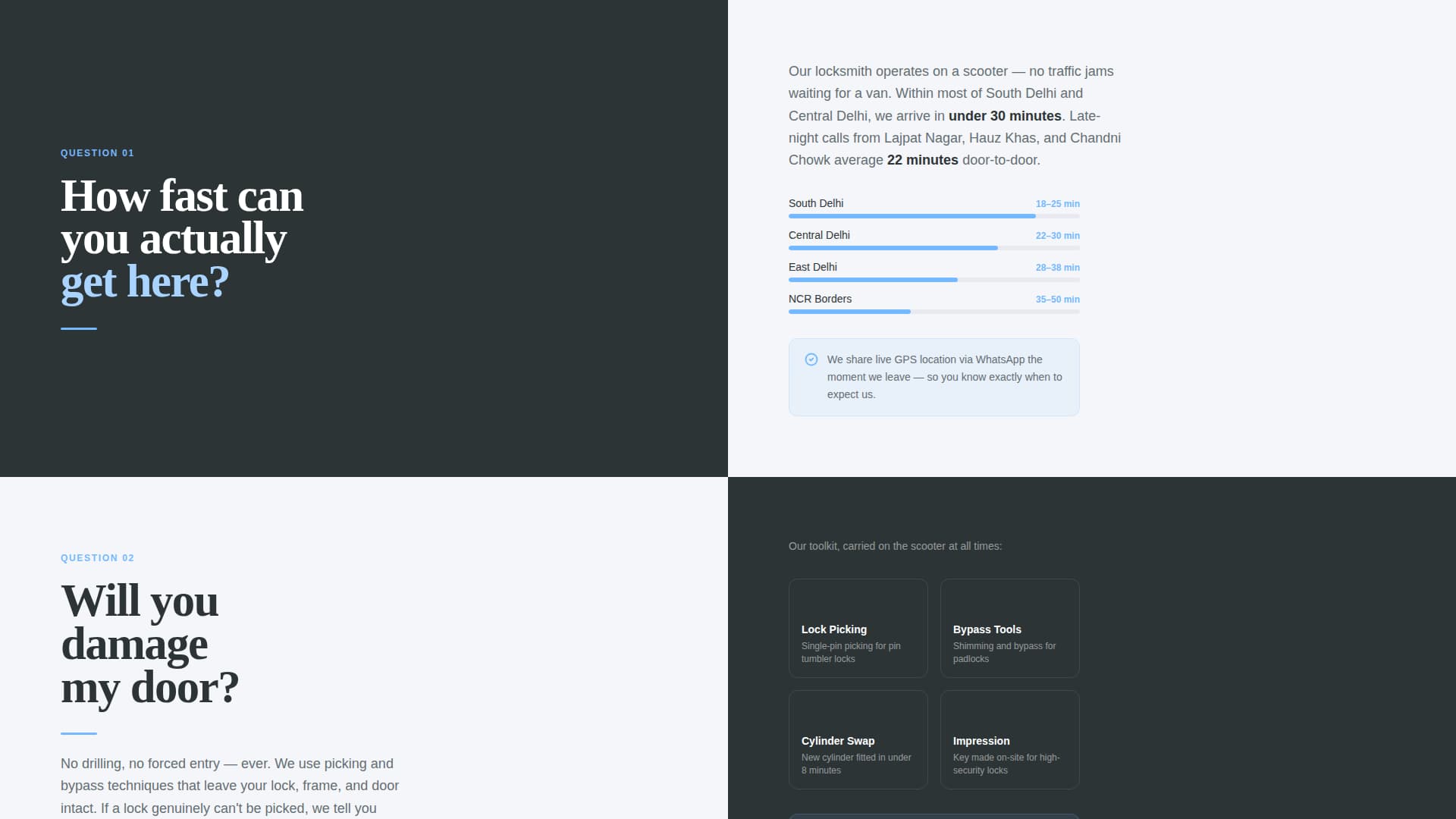 Tala - Urgent Locksmith Landing Page Template