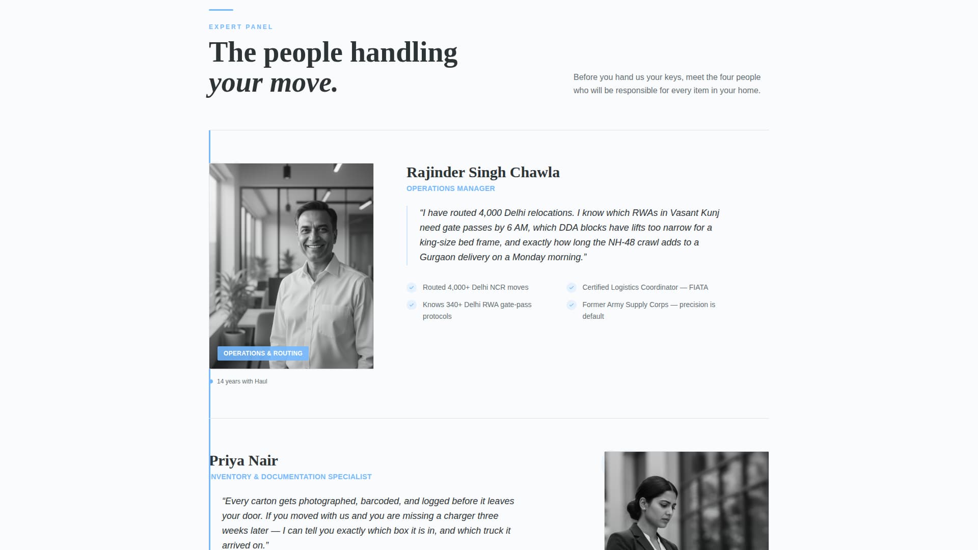 Cargo — Certified Residential Moving Landing Page Template