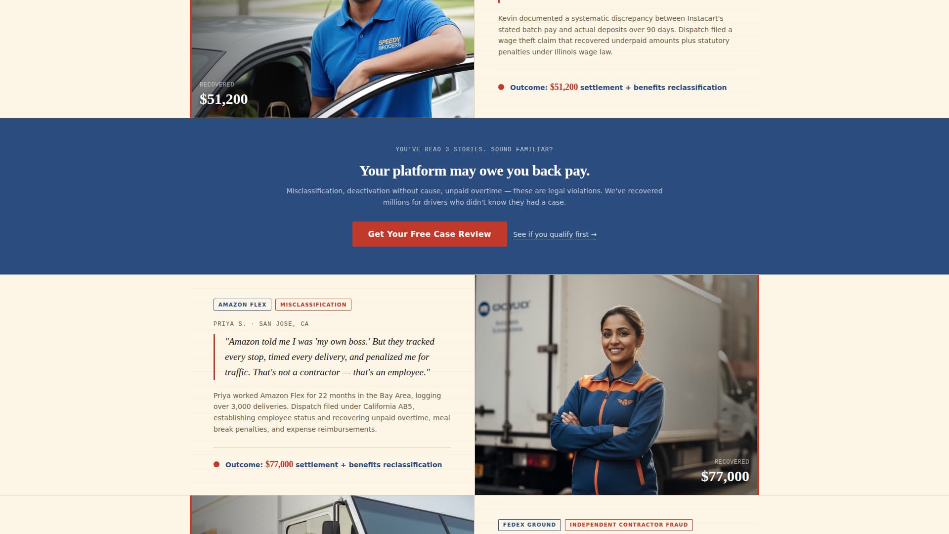 Dispatch - Powerful Driveradvocacy Landing Page Template