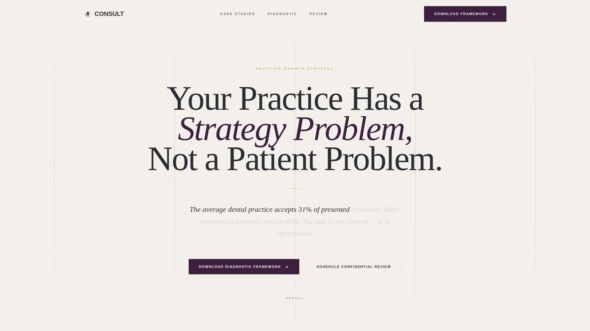 Consult - Precision Dentalstrategy Landing Page Template