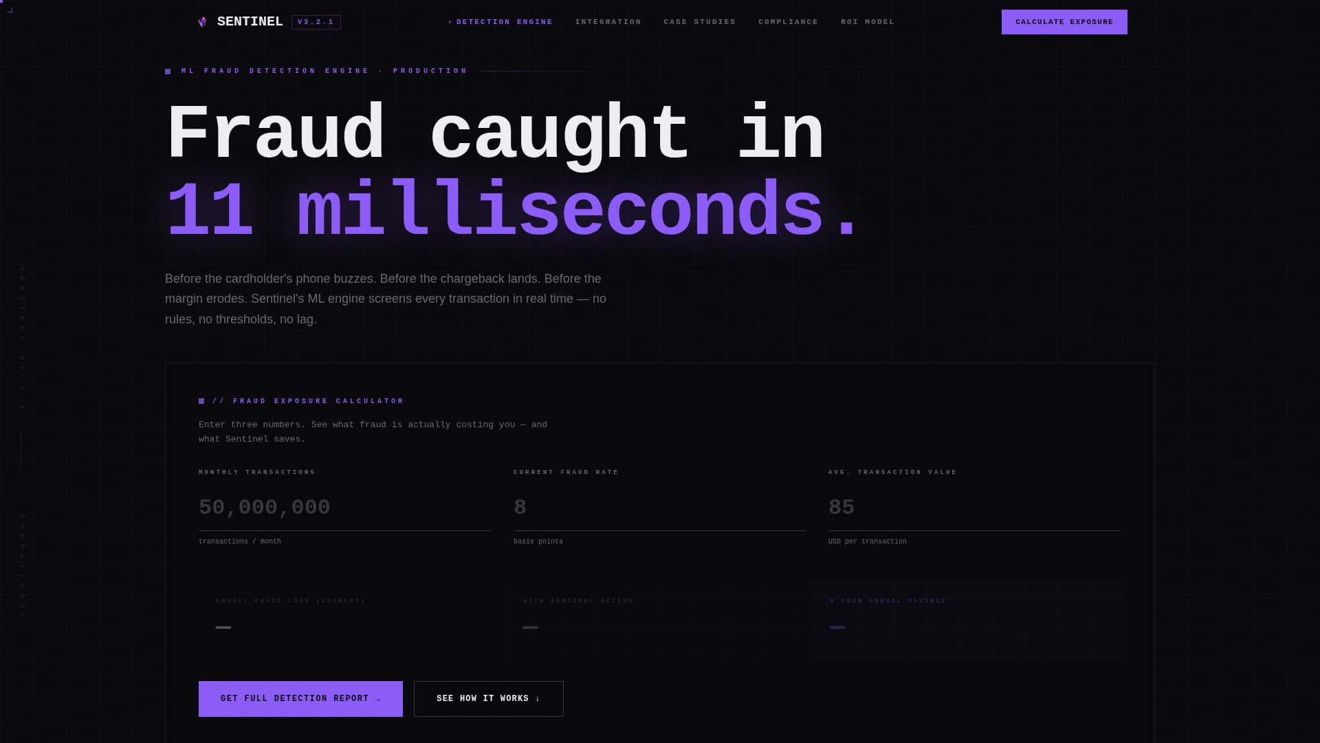 Sentinel - Powerful Frauddetection Landing Page Template
