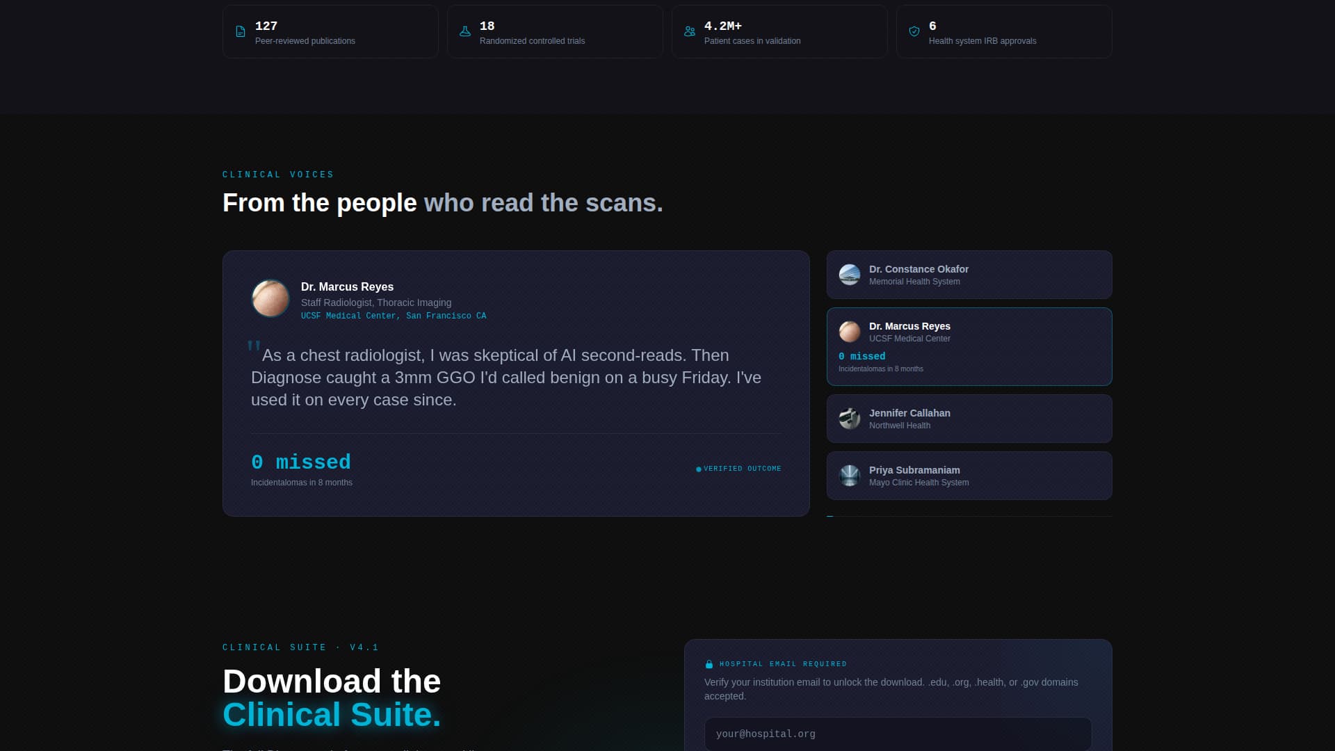 Diagnose - Powerful Healthcare Landing Page Template