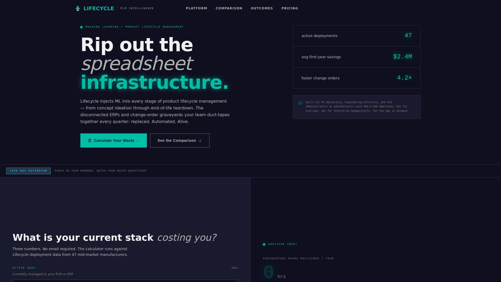 AI-Powered Enterprise Software Specialist Cost Calculator Website Template