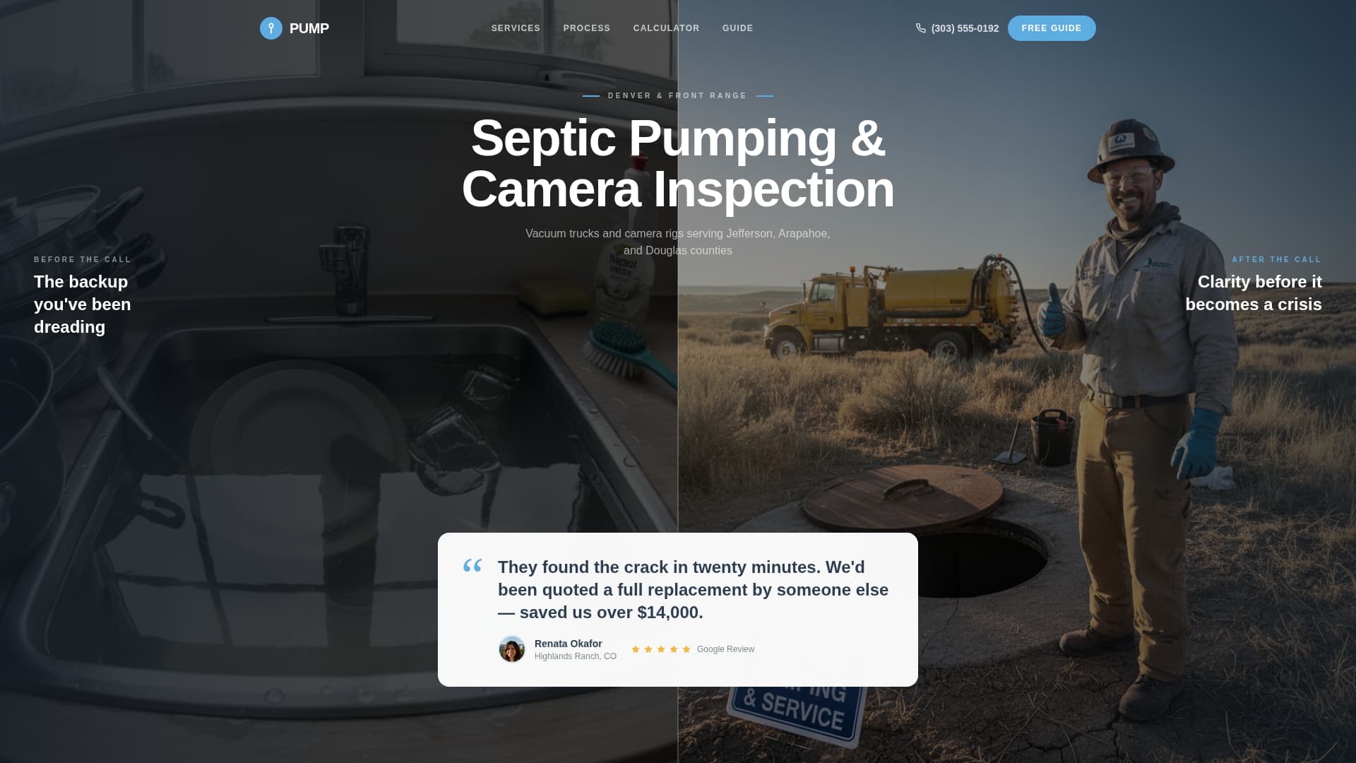 Scour — Powerful Pressure Washing Landing Page Template