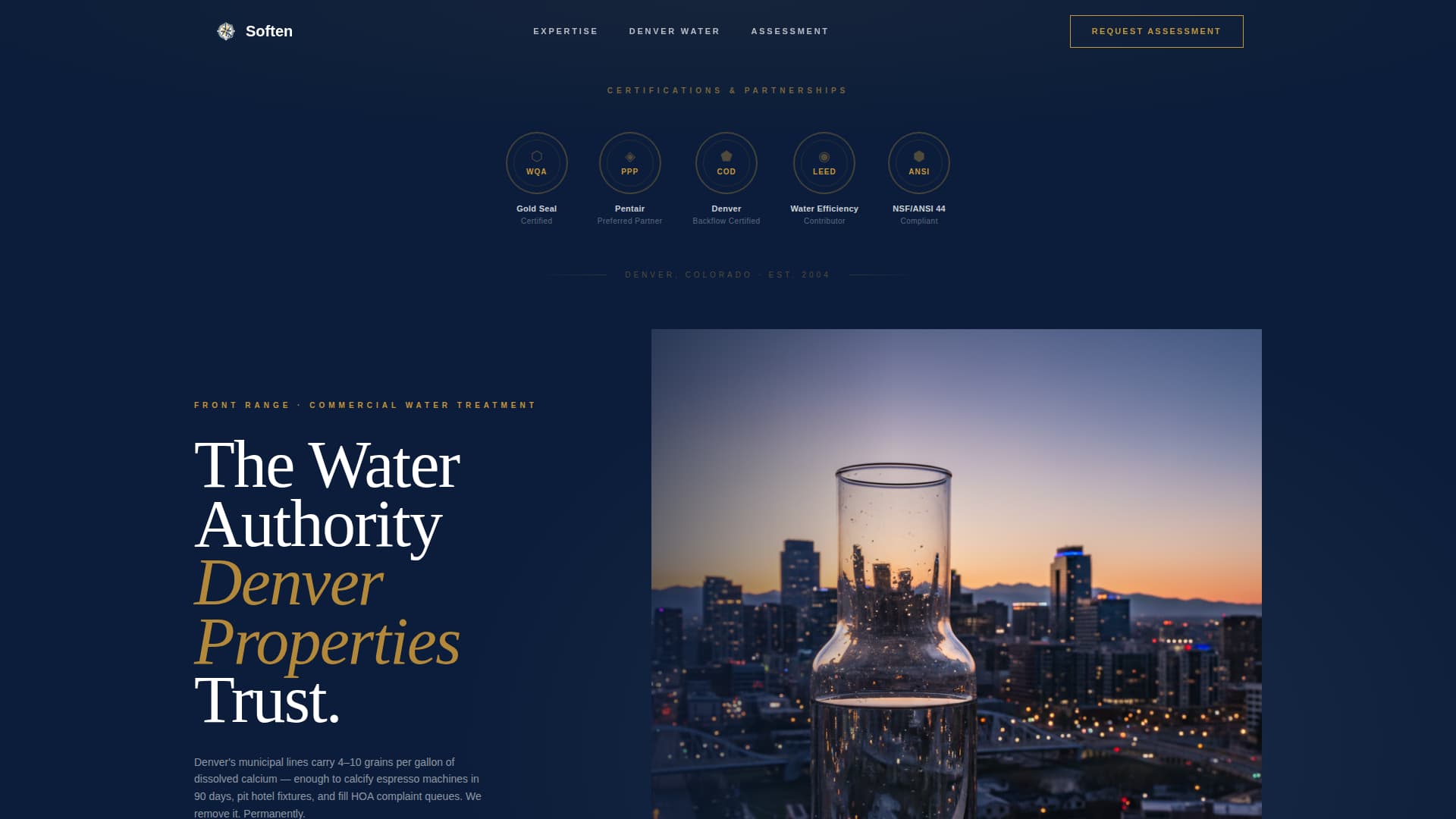 Soften - Authoritative Watertreatment Landing Page Template