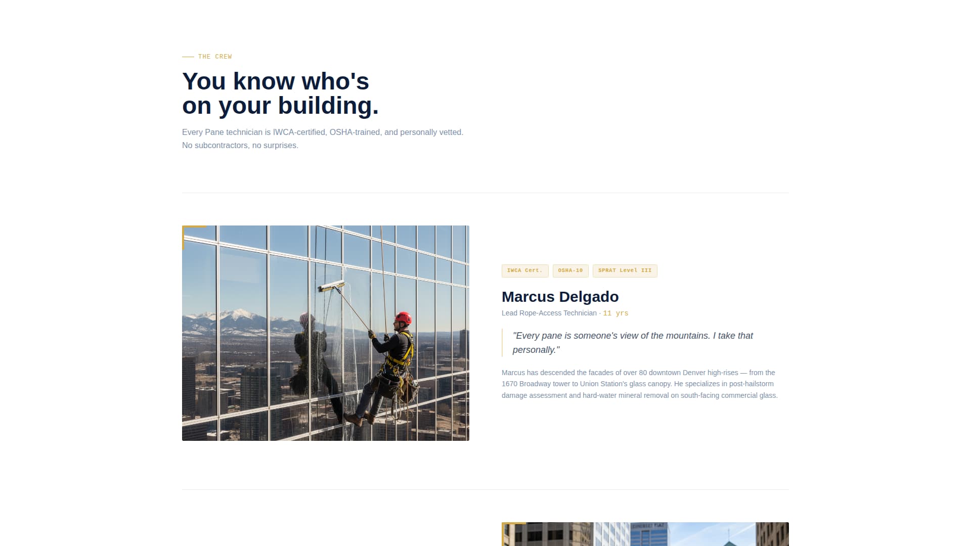 Pane - Precision Windowcleaning Landing Page Template