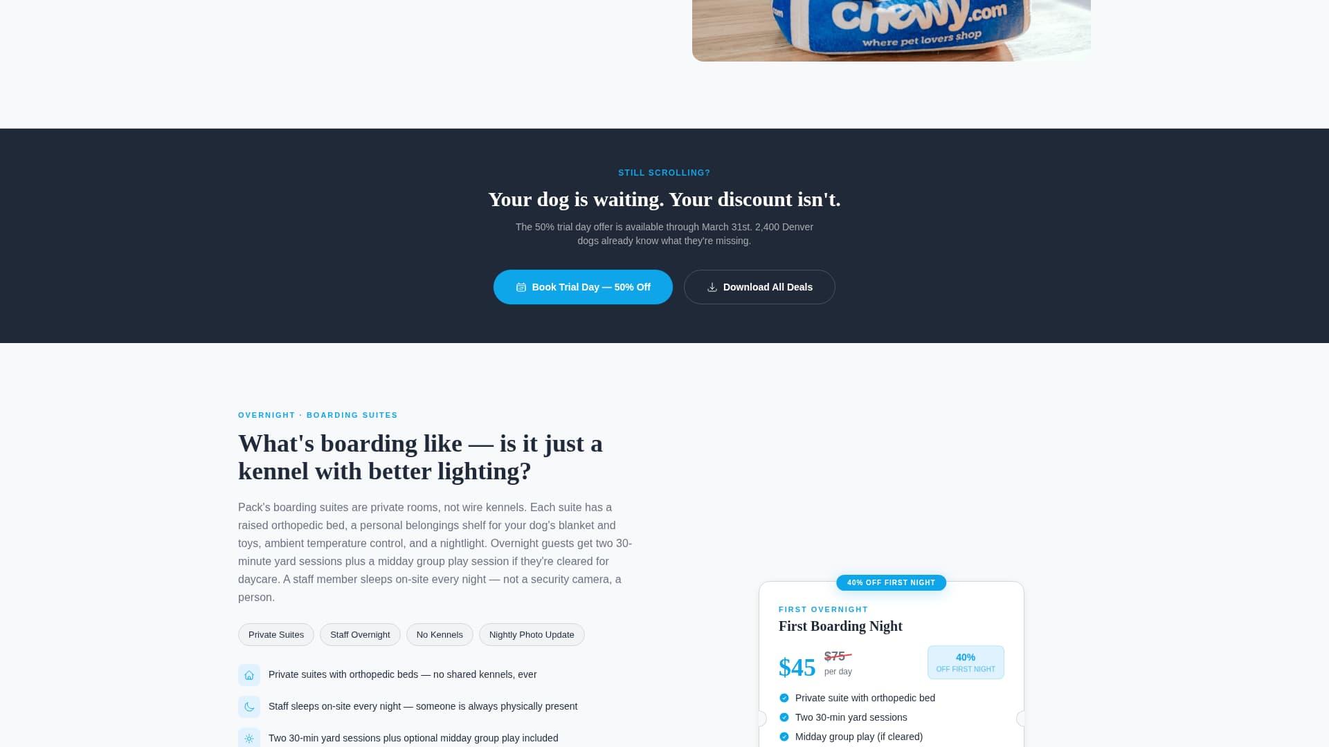Pack - Premium Dogdaycare Landing Page Template