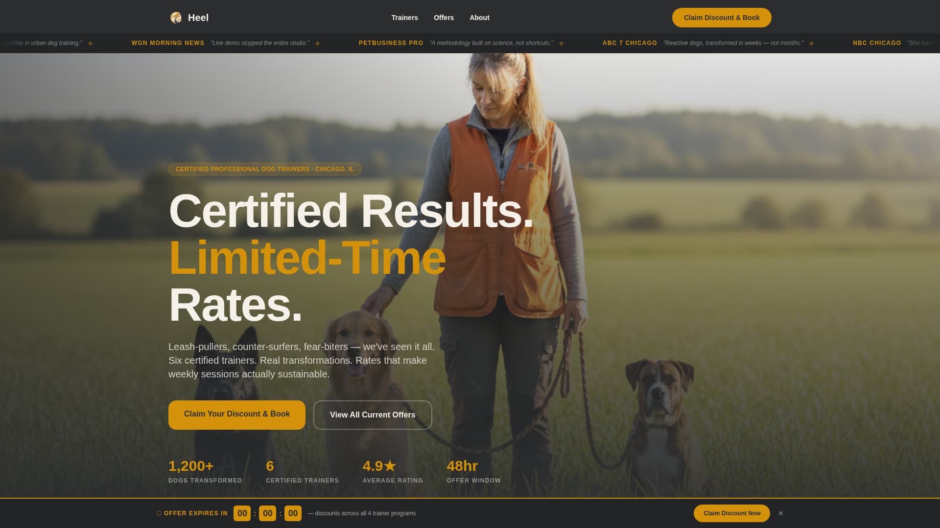 Heel - Trusted Trainer Landing Page Template