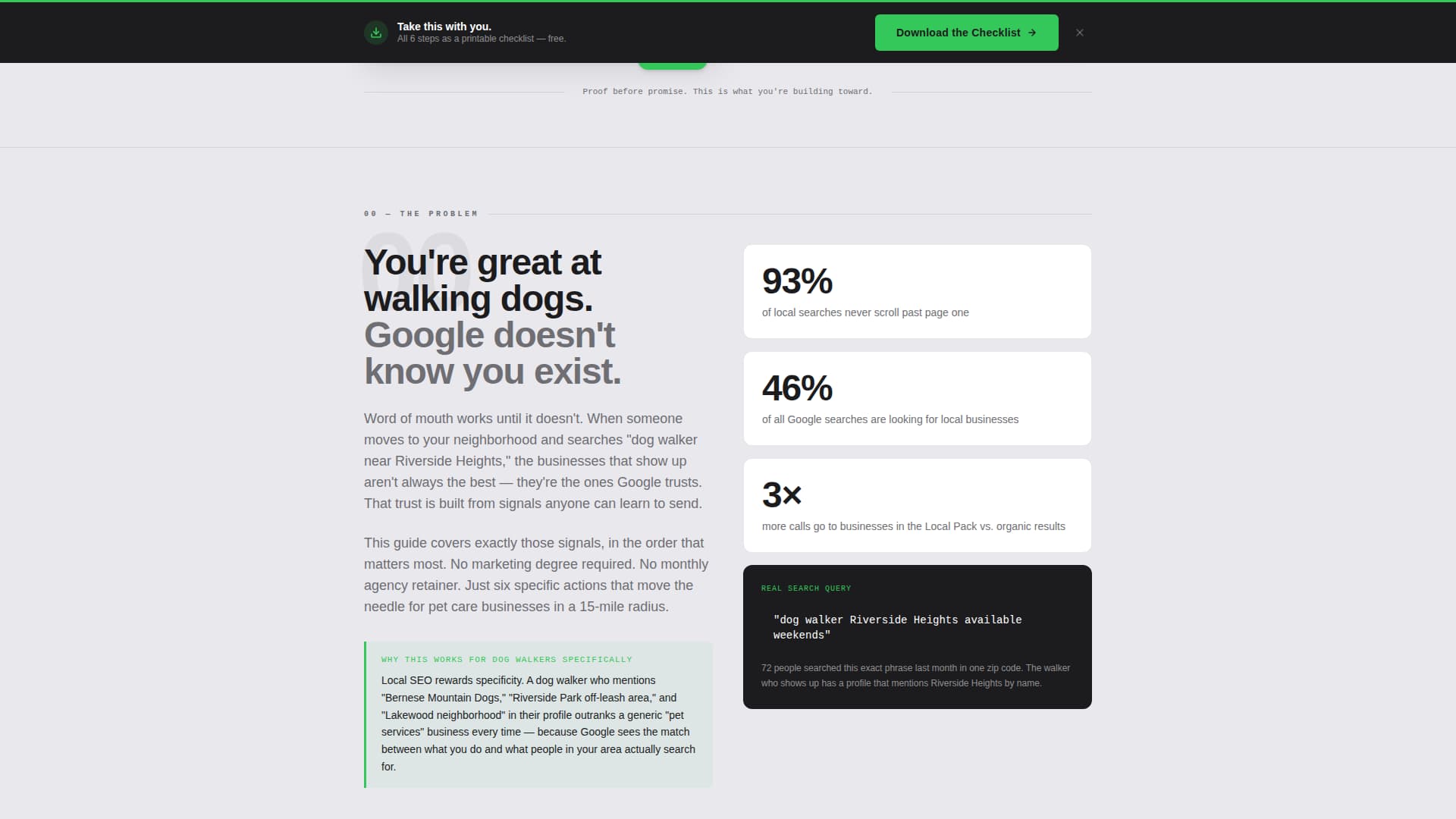 Fetch - Trusted Dogwalker Landing Page Template
