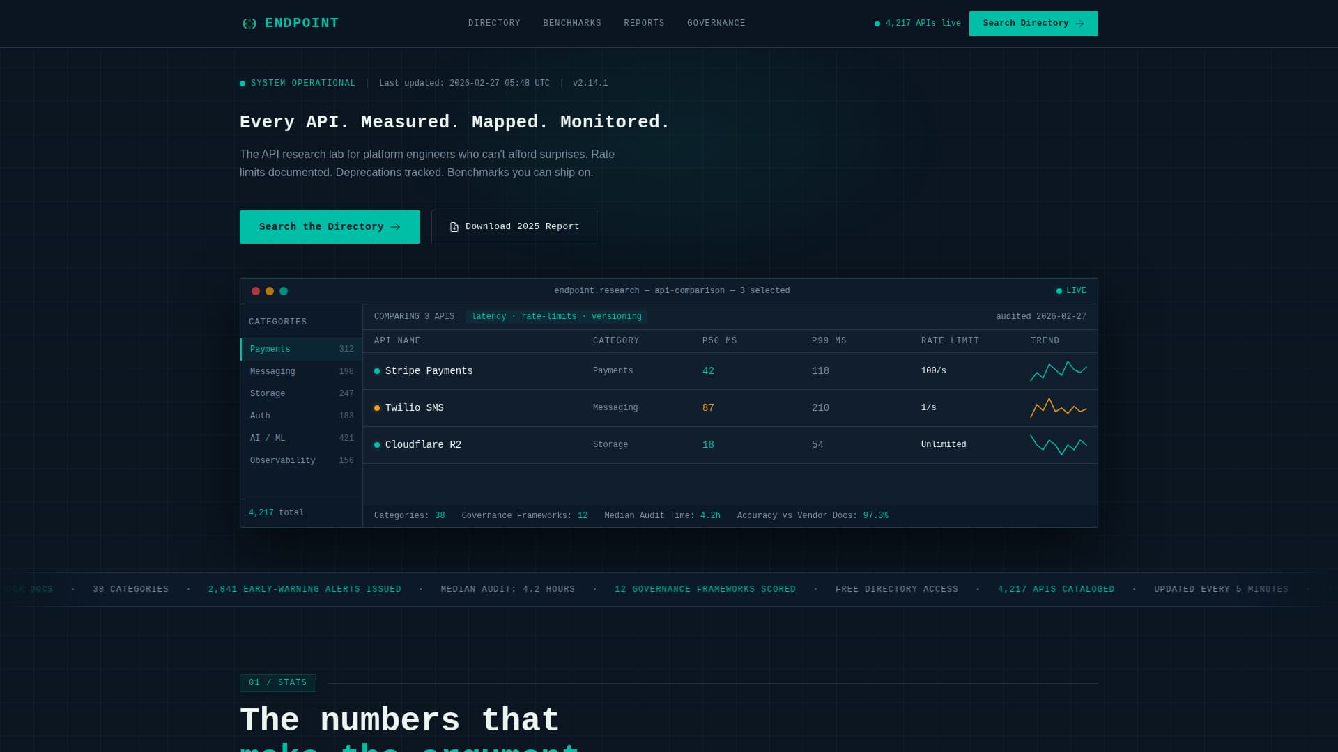 Portal — Seamless API Gateway Landing Page Template