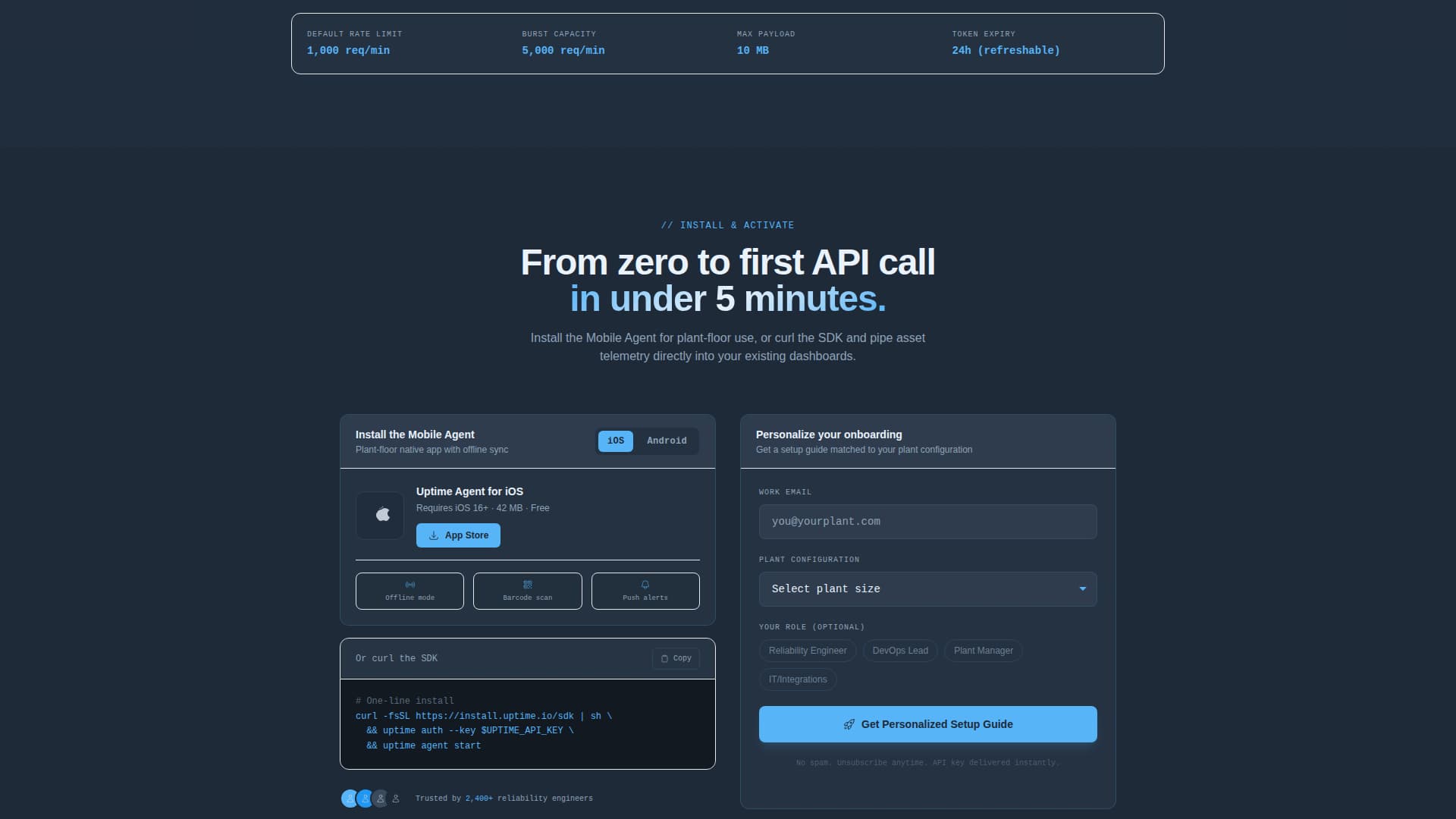 API-First Enterprise Software Reviews Website Template