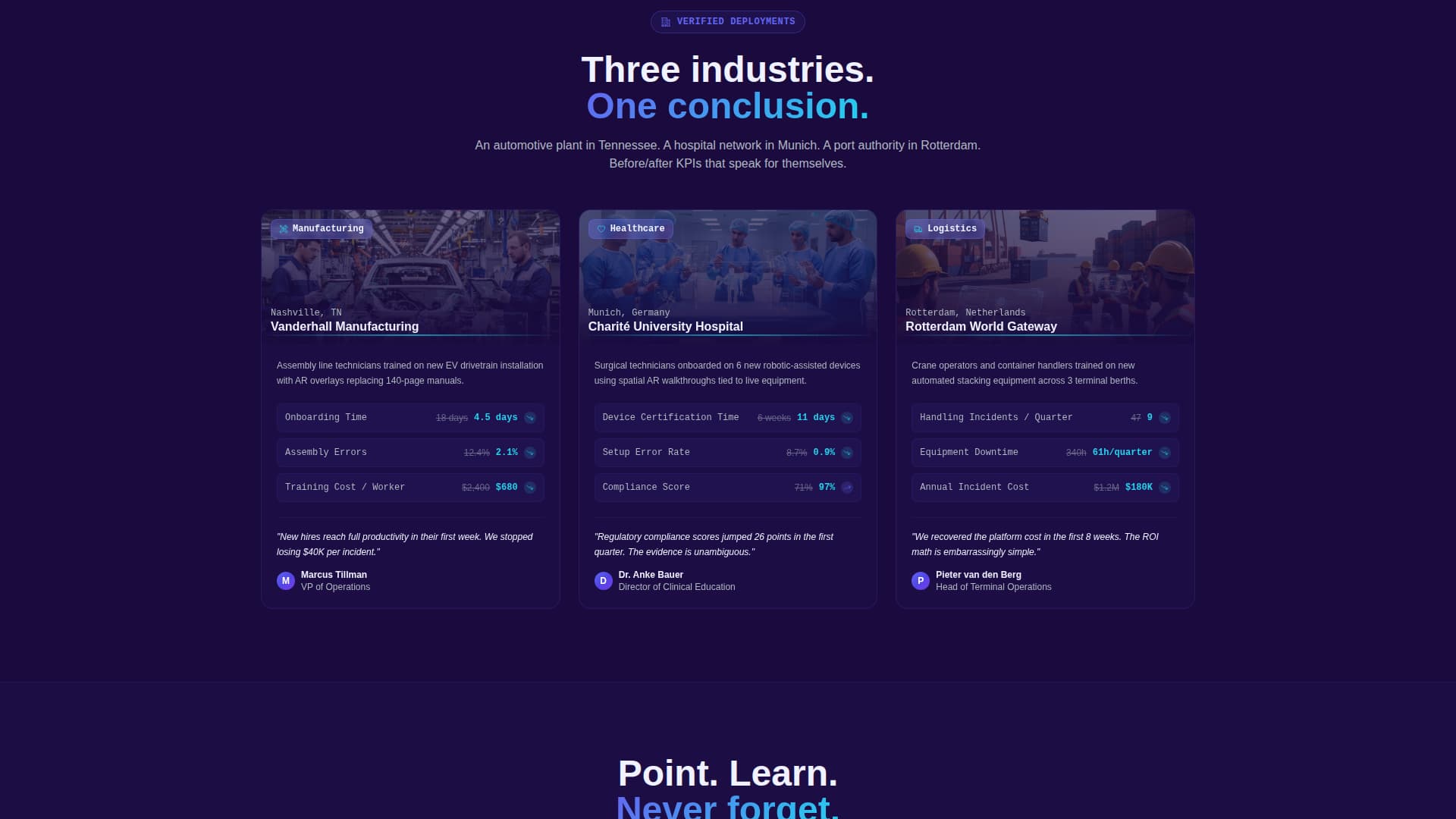 AR-Enhanced Enterprise Software Cost Calculator Website Template