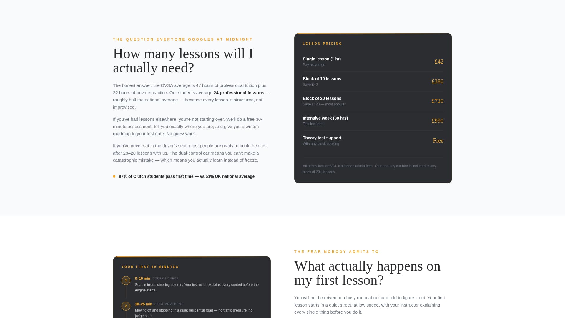 Clutch - Precision Driving Landing Page Template