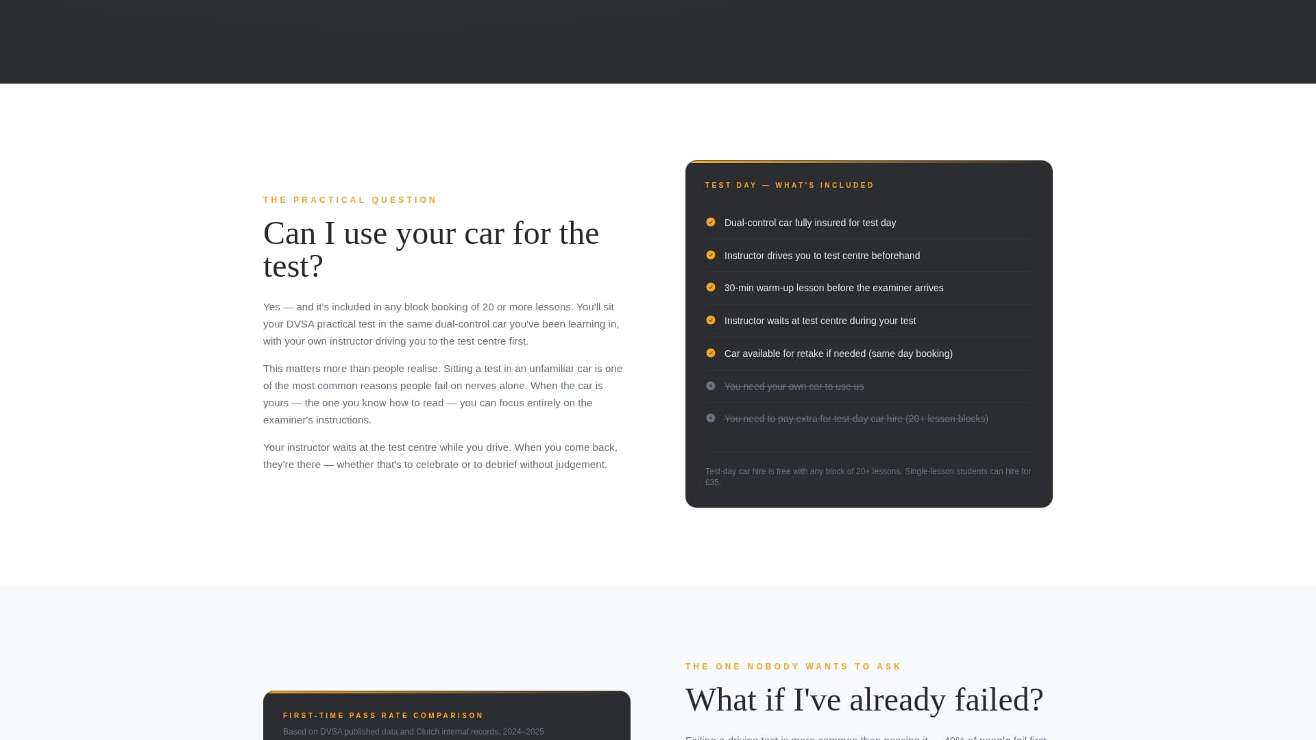 Clutch - Precision Driving Landing Page Template