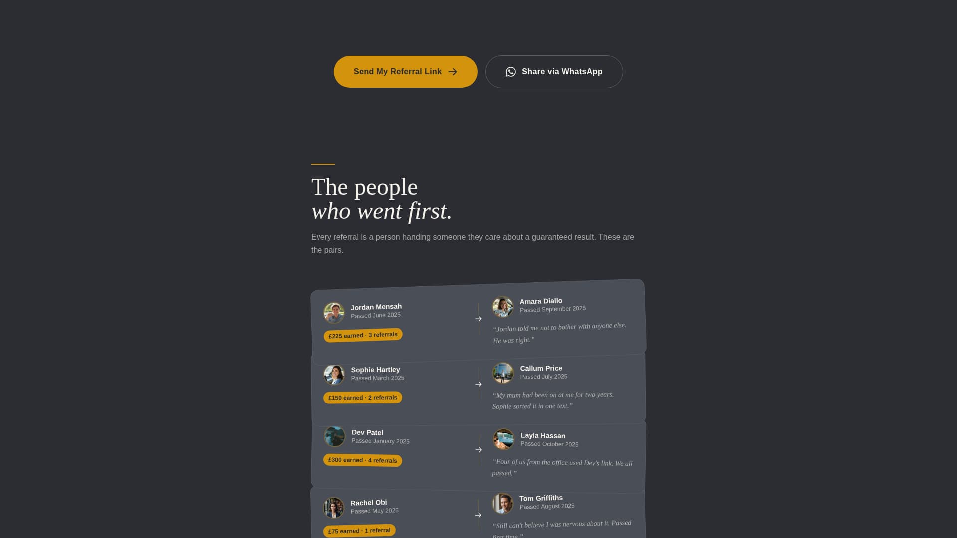 Refer - Confident Driving Landing Page Template