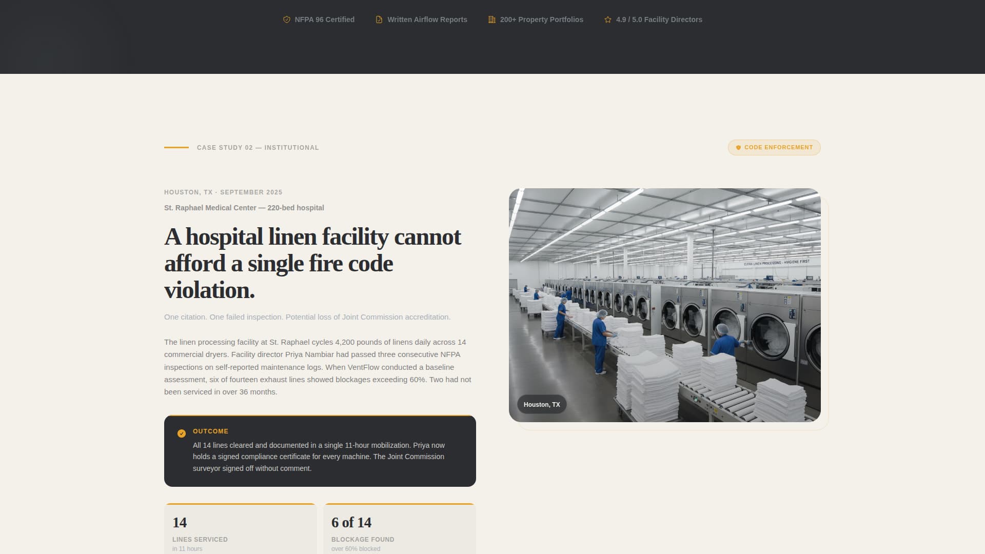 Ventflow - Highstakes Ductcleaning Landing Page Template
